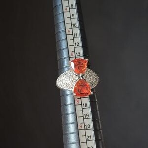 Nicky Butler Designer 925 Sterling Silver Honey Quartz Trillion Topaz Ring NWT